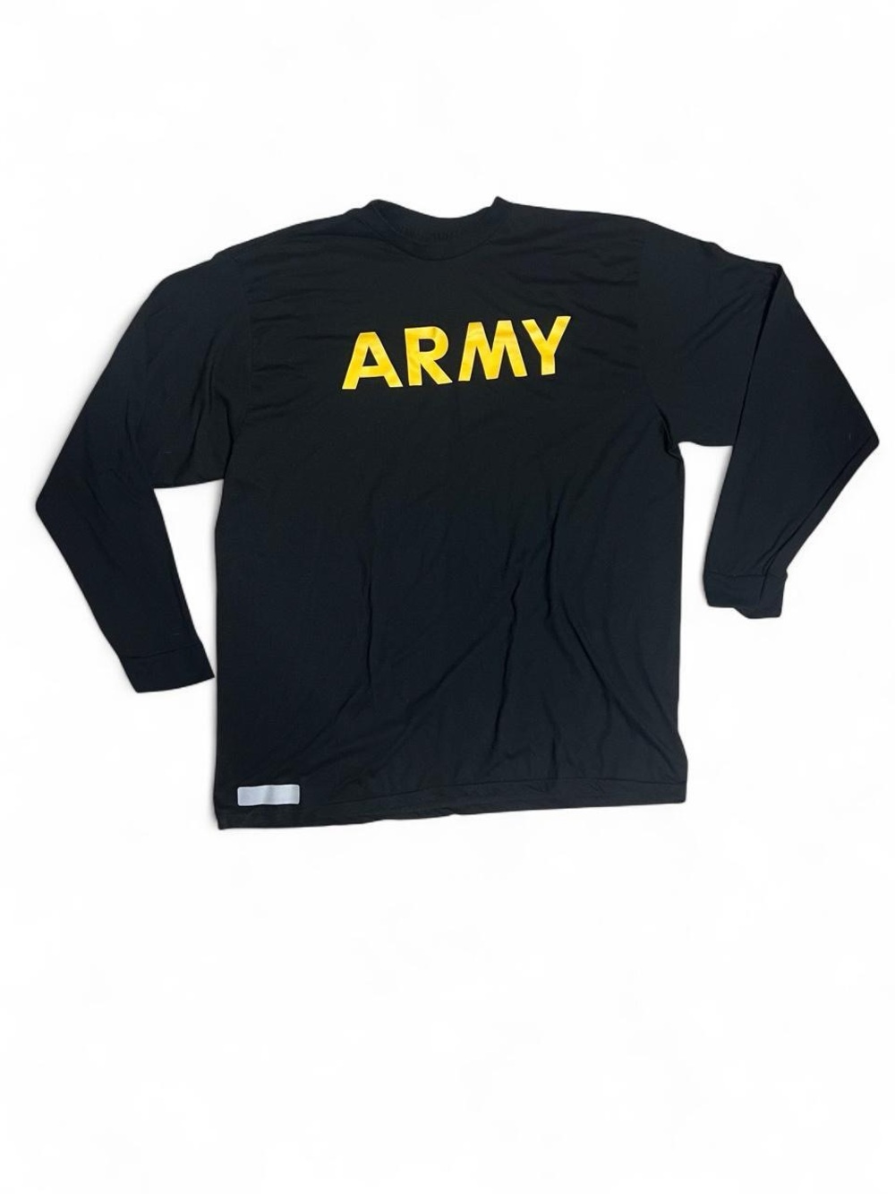 BRAND NEW U.S. Army Black Long Sleeve Tee with Yellow Logo
